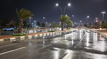 أمطار رعدية وتصاقط البرد تضرب خمس مناطق في المملكة يوم السبت